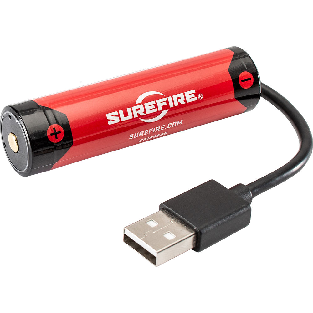 SureFire 18650 Li-Ion Rechargeable Battery with Charging