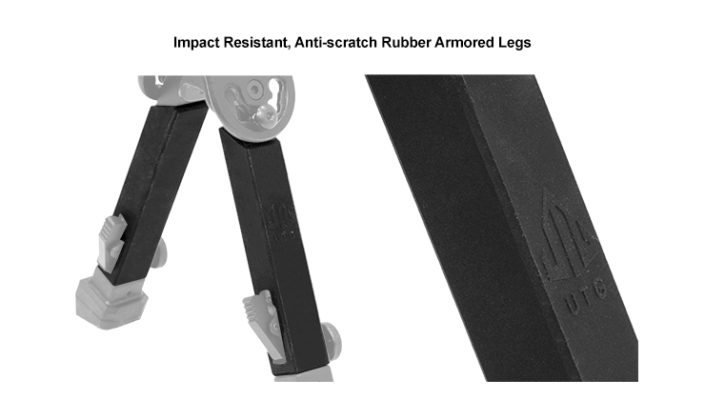 UTG Rubber Armored Full Metal QD Bipod | Bipod Luchtbuks