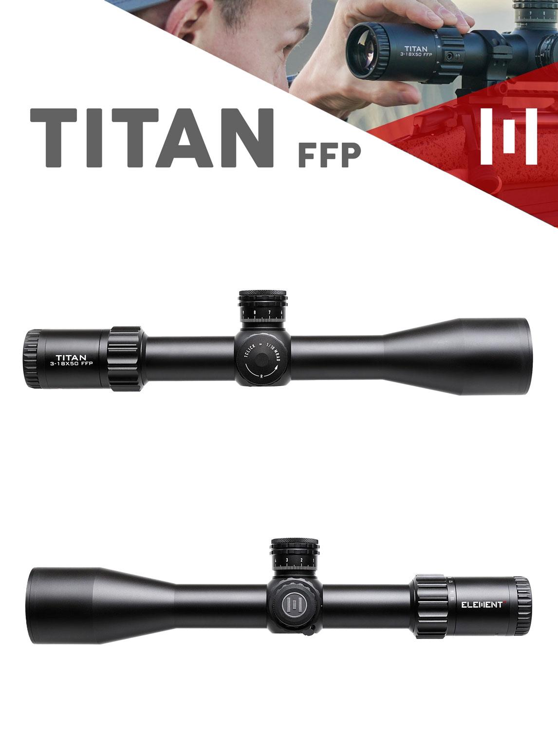 ELEMENT TITAN 3-18X50 FFP APR-2D MRAD