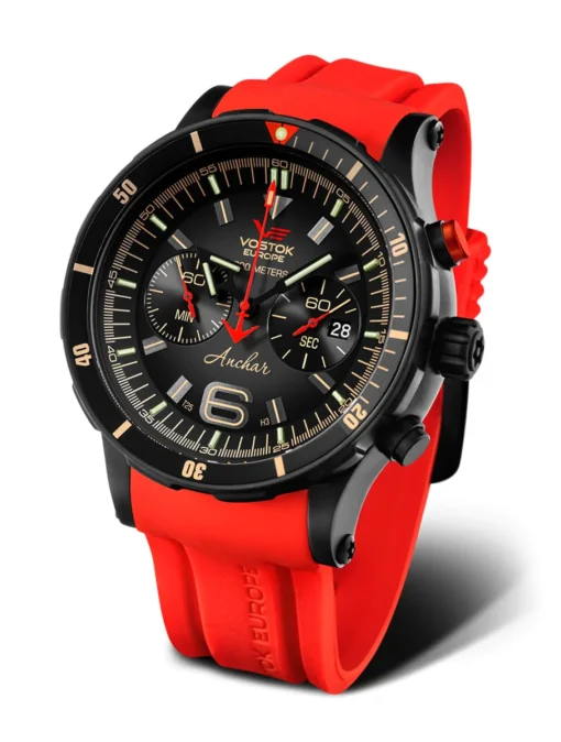 Vostok 6S21-510C582- Red Rubber