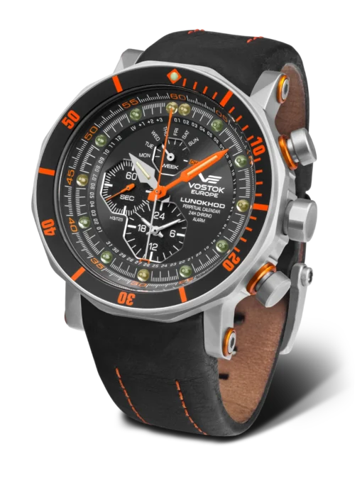 Vostok  YM86-620A506 - Black Leather
