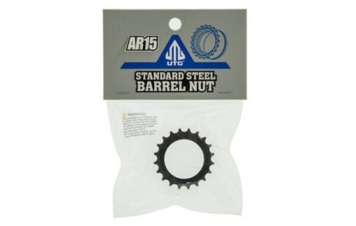 UTG Standard AR15 Steel Barrel Nut, Black - Image 2