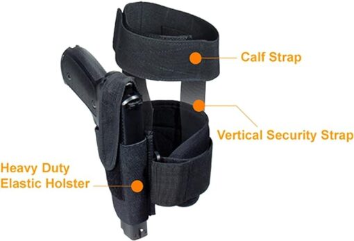 UTG Concealed Ankle Holster, Black - Image 6
