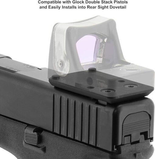 UTG Super Slim RMR® Mount for Glock Rear Sight Dovetail - Image 7