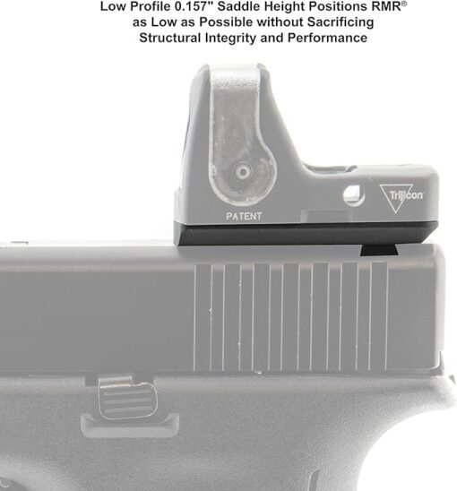 UTG Super Slim RMR® Mount for Glock Rear Sight Dovetail - Image 4