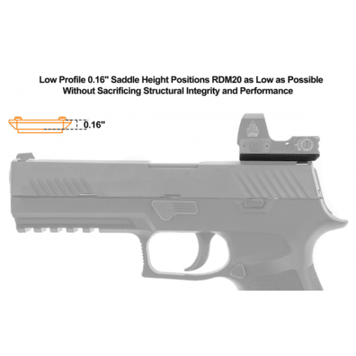 UTG Super Slim RDM20 Mount SigP320 Rear Sight RDM-20SIG - Image 5