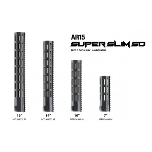 UTG PRO® Super Slim SD 16" M-LOK® Free Float handguard, Black - Image 5