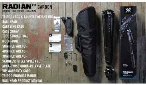 RADIAN™ CARBON CARBON FIBER TRIPOD + BALL HEAD - Image 3