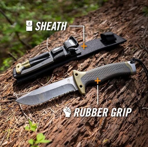 GERBER ULTIMATE SURVIVAL FIXED BLADE KNIFE - Image 5