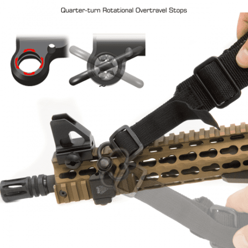 LOW-PRO PICATINNY MOUNT ANGLED QD SLING ADPT - Image 6