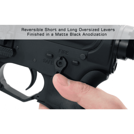 AR15 AMBIDEXTROUS 45/90 SAFETY SELECTOR BLACK - Image 4