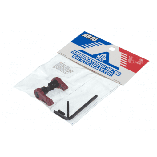 AR15 AMBIDEXTROUS 45/90 SAFETY SELECTOR, RED - Image 5