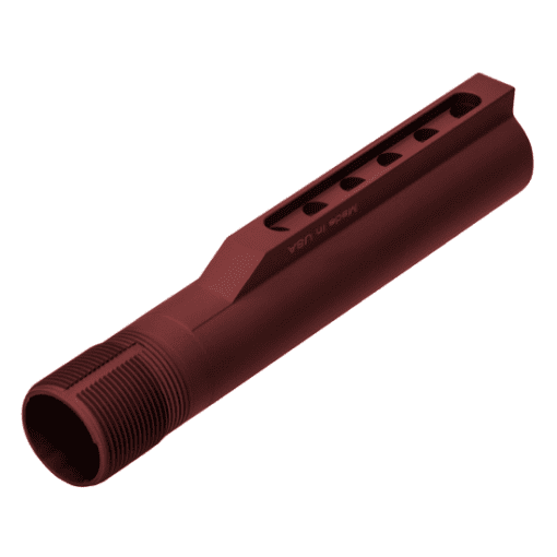 AR15 6-POSITION RECIEVER EXTENSION TUBE MIL-SPEC MATT RED - Image 2