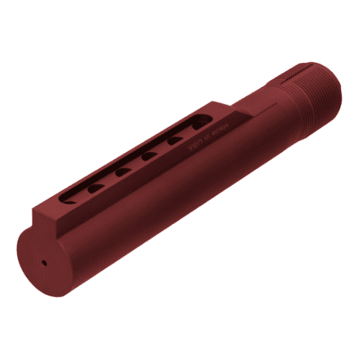 AR15 6-POSITION RECIEVER EXTENSION TUBE MIL-SPEC MATT RED