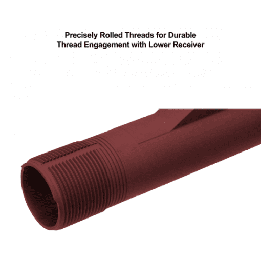 AR15 6-POSITION RECIEVER EXTENSION TUBE MIL-SPEC MATT RED - Image 7