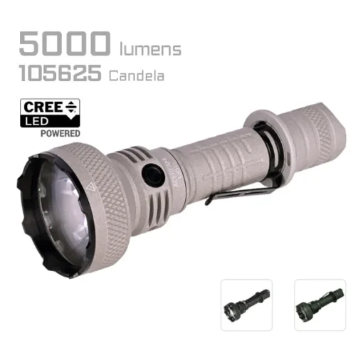 Acebeam L35 2.0 Tactical Flashlight CREE XHP70.3 HI - 5000 Lumens/650m-Black - Image 5
