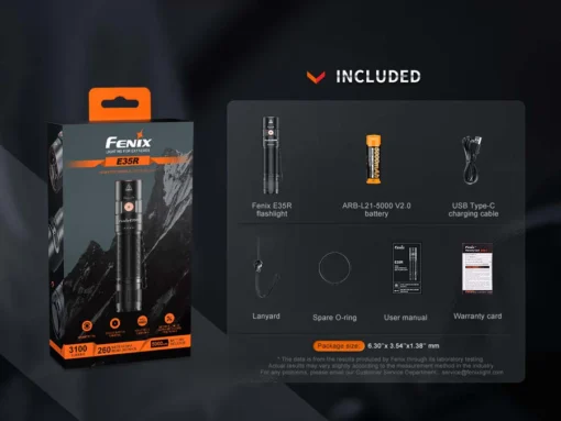 Fenix E35R flashlight - Image 18