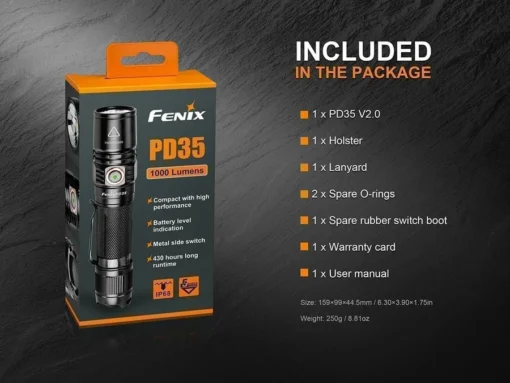 Fenix PD35 V2-OLED flashlight - Image 9