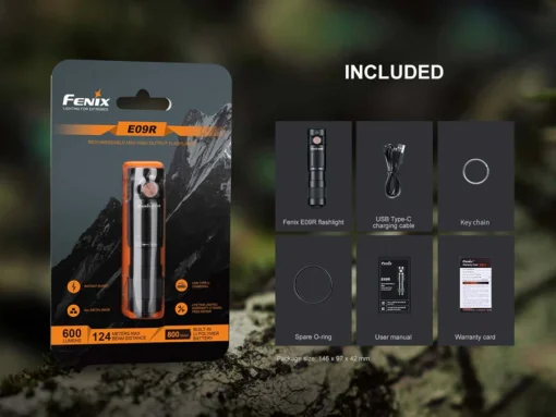 Fenix E09R flashlight – 600 lumens - Image 2