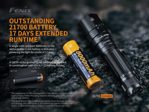 Fenix flashlight pd40r v2.0 3000 lumens – rechargeable - Image 4