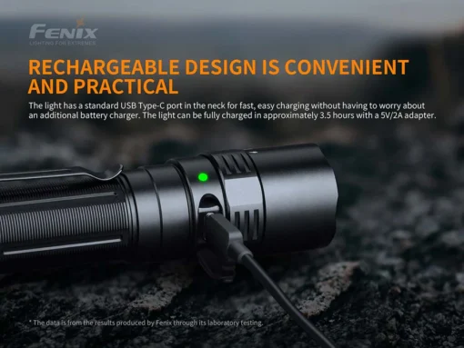 Fenix flashlight pd40r v2.0 3000 lumens – rechargeable - Image 10