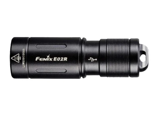 Fenix E02R flashlight black – 200 lumens