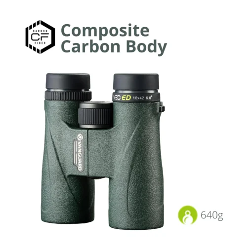 Vanguard VEO ED 10x42 Carbon Binoculars Waterproof and Nitrogen Perched - Image 2