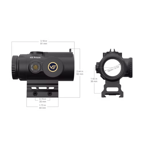 Paragon 4X 24 Micro Prism Scope - Image 8