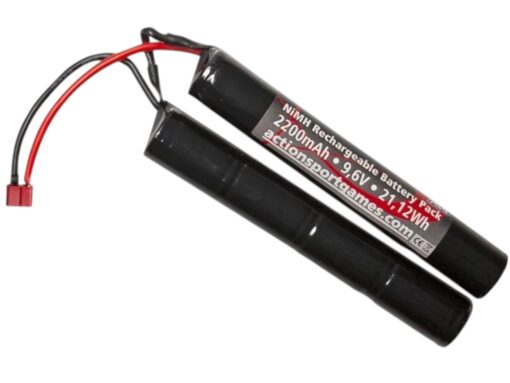 ASG Battery 9.6V 2200mAh NiMH T-Plug Connector – 19622