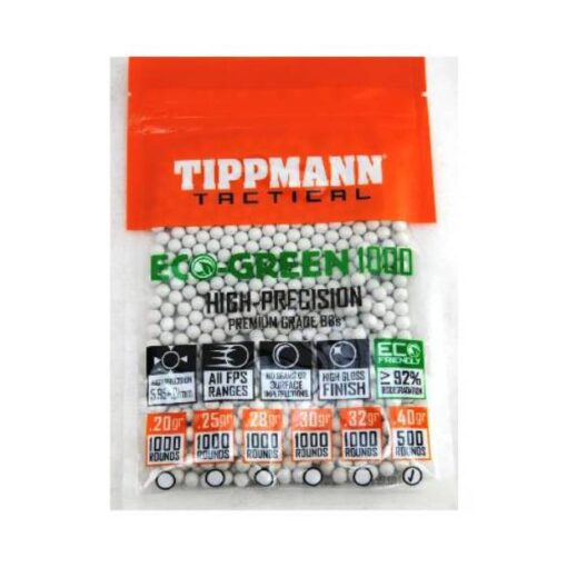 Tippmann 6MM ECO BBs .40G 500CT White - 65556