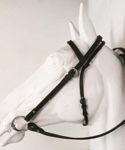 Leather Farm Bridle with reins Light Brown