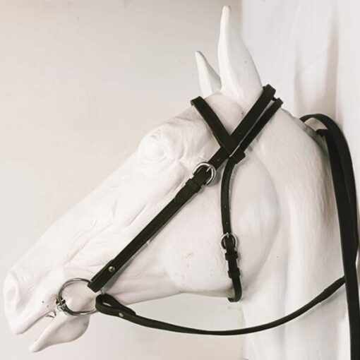 Leather Farm Bridle with reins Brown