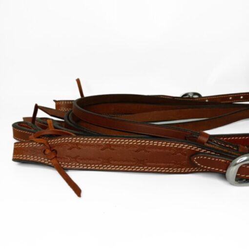 Western Bridle – Barb Wire Border with reins - Image 2