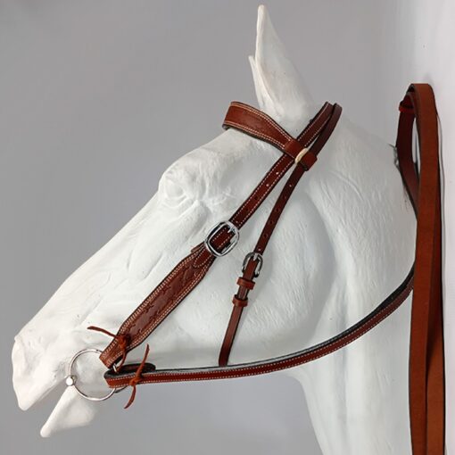 Western Bridle – Barb Wire Border with reins