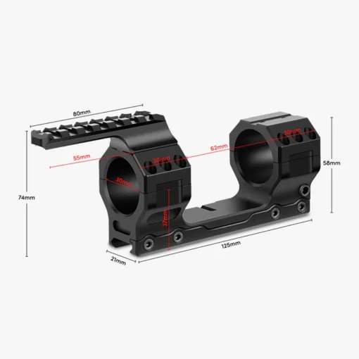 AKRA ORYX 30mm Pro Mount Midnight Black - Image 2