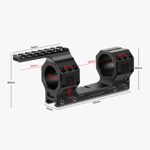 AKRA ORYX 30mm Pro Mount Midnight Black - Image 3