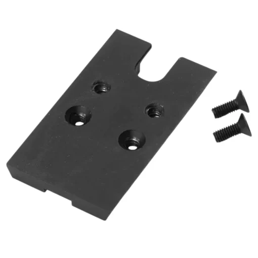 PREMIUM RED DOT PLATE - BLK