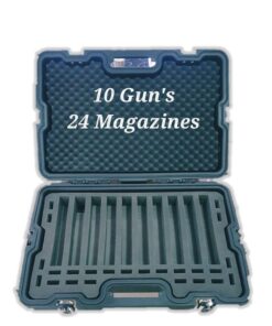Gun Case X-large 10 Pistol With Combination Lock