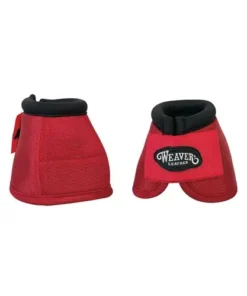 Weaver No-Turn Bell Boots – Red
