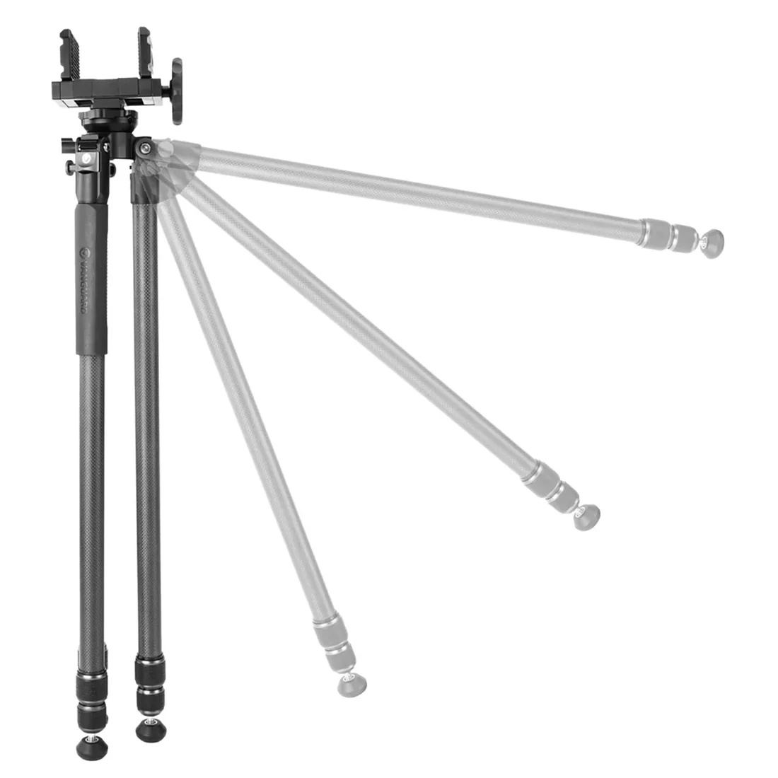 Vanguard Endeavour L 263CGM Carbon Shooting Tripod with GM-70 Rifle Clamp - Image 11