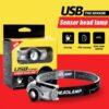 USB Rechargeable Sensor Headlamp