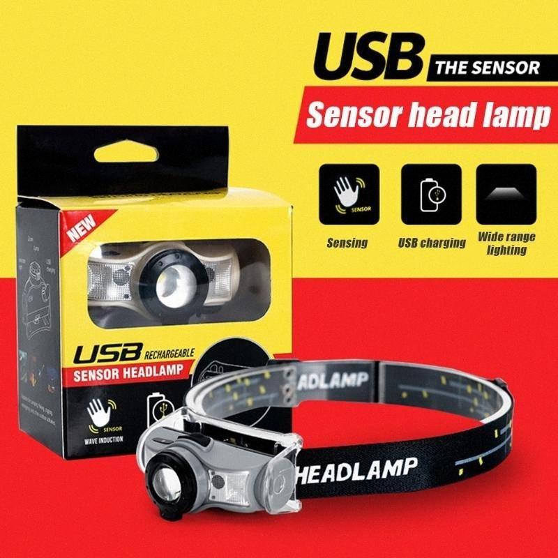 USB Rechargeable Sensor Headlamp