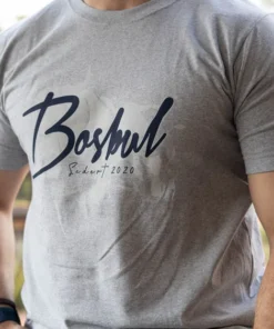 BOSBUL Light Grey Melange T-Shirt