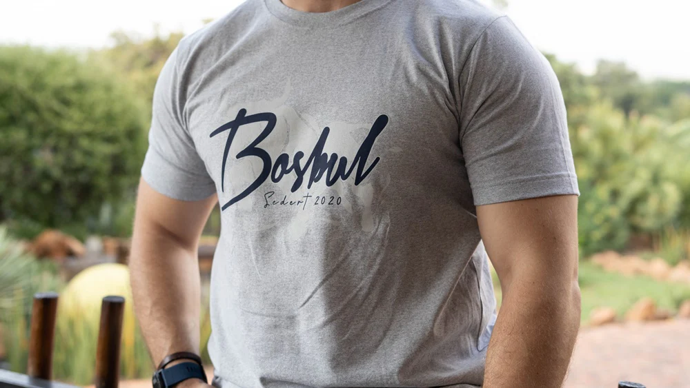 BOSBUL Light Grey Melange T-Shirt
