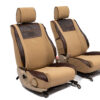 Beesdam - Legacy Premium Seat Cover- Sand and Textured Brown Leather - Toyota Hilux 2.4 GD6 - Single Cab