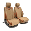 Beesdam - Legacy Premium Seat Cover- Sand and Premium Red Leather - Toyota Hilux 2.4 GD6 - Single Cab