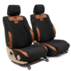 Beesdam - Legacy Premium Seat Cover- Charcoal and Red Brown Leather - Toyota Hilux 2.4 GD6 - Single Cab