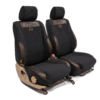Beesdam - Legacy Premium Seat Cover- Charcoal and Textured Brown Leather - Toyota Hilux 2.4 GD6 - Single Cab