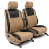 Beesdam - Legacy Premium Seat Cover- Sand and Black Leather - Toyota Hilux 2.4 GD6 - Single Cab