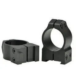 Warne 1 Inch CZ PA Medium Matte Rings